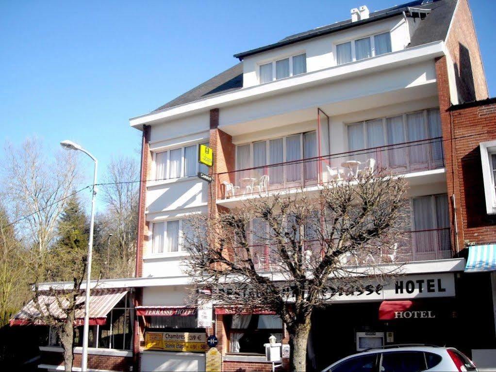 Logis Terrasse Hotel Lisieux Exterior foto